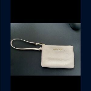Michael Kors Cream Wristlet